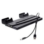 Supporto di ricarica multi-funcinico con luce a LED per PS5