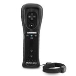 2 in 1 maniglia destra con acceleratore incorporato per host Nintendo Wii / Wiiu (nero)