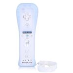 2 in 1 maniglia destra con acceleratore incorporato per Nintendo Wii / Wiiu host (bianco)