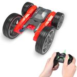 Deformazione ad alta velocità Stunt Deformation Telecomando Elettrico Bambini per bambini Rotolamento biadesivo Toy Vehicle fuoristrada (rosso)