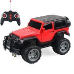 Giocattolo modello giocattolo per auto con telecomando a quattro vie per bambini elettrici, proporzione: 1:18 (SUV rosso 6061)