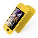 X20 Life Classic Games console di gioco portatile con schermo da 5,1 pollici e memoria da 8 GB, supporto HDMI uscita (giallo)