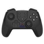 T23 Maniglia per il gioco Bluetooth wireless con vibrazione e sveglia MACRO PROGRAMMAZIONE Maniglia per la funzione per Nintendo Switch Pro (nero)