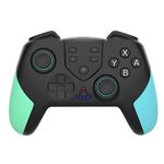 T23 Maniglia per il gioco Bluetooth senza fili con vibrazioni e sveglia MACRO PROGRAMMAZIONE PROGRAMMAZIONE Maniglia per Nintendo Switch Pro (Blue Green)