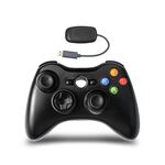 Controller di gioco wireless 2.4G per Xbox 360 (nero)