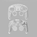 2 PCS Game Punto singolo Maniglia Shell Shell Sostituzione Shell Handle Parti di riparazione per Nintendo NGC (trasparente)