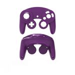 2 PCS Game Punto singolo Maniglia Shell Shell Sostituzione Shell Handle Parti di riparazione per Nintendo NGC (viola)