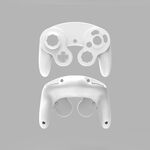 2 PCS Game Punto singolo Maniglia Shell Sostituzione Sostituzione Maniglia Parti di riparazione per Nintendo NGC (bianco)