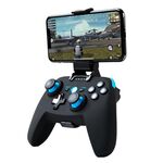 CX-X1 2.4 GHz + Bluetooth 4.0 Maniglia per il regolatore di gioco wireless per Android / IOS / PC / PS3 Maniglia + Staffa (blu)