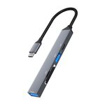 ADS-806C 5 in 1 USB-C / Tipo-C a USB 3.0 + USB-C / Tipo-C + SD/TF + USB 2.0 HUB Docking Station