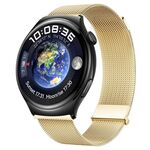 Per Huawei Watch 4/4 Pro Milan cinturino doppio in acciaio magnetico (oro)