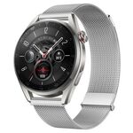 Per Huawei Watch3 Pro New Milan doppio cinturino magnetico in maglia di acciaio (argento)