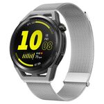 Per Huawei Watch GT Runner Milan cinturino con doppia maglia magnetica in acciaio (argento)