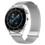 Per Huawei Watch 3 / Watch 3 Pro Milan cinturino con doppia maglia magnetica in acciaio (argento)