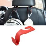 Sedile posteriore multifunzione nascosto per auto, piccolo gancio (rosso)
