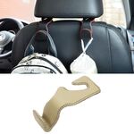 Sedile posteriore multifunzione nascosto per auto, piccolo gancio (beige)