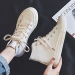 Scarpe da ginnastica retrò per studenti, tutte abbinate a scarpe di tela, colore: replica non contrassegnata, tutto bianco (40)