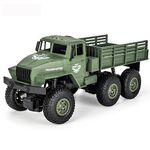 JJR / C 1:18 2.4 Ghz 4 Canali Telecomando Dongfeng 7 Veicolo per camion con armatura a sei ruote (verde)