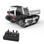 MoFun SW (RC) -007 Telecomando wireless 2.4G Autocarro con cassone ribaltabile a 10 canali per bambini Giocattolo assemblato in acciaio inossidabile fai da te