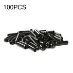 100 PCS iFlight M3x15mm Trasmettitore Antenna Cappuccio di protezione Guaina in gomma PVC per modelli FPV RC Accessori pezzi di ricambio per multicotteri (nero)