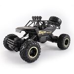 HD6026 1:12 Auto da arrampicata in lega di grandi dimensioni Mountain Bigfoot Cross-country a quattro ruote motrici Telecomando giocattolo per auto, Dimensioni: 37 cm (nero)