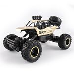 HD6026 1:12 Auto da arrampicata in lega di grandi dimensioni Mountain Bigfoot Cross-country a quattro ruote motrici Telecomando giocattolo per auto, Dimensioni: 37 cm (oro)