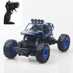 HD6026 1:16 Auto da arrampicata in lega di grandi dimensioni Mountain Bigfoot Cross-country a quattro ruote motrici Telecomando giocattolo per auto, Dimensioni: 28 cm (blu)