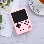 MK800 3.0 pollici Macaron Mini Retro Classic Console di gioco portatile per bambini 800 giochi integrati, supporto uscita AV (rosa)