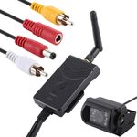 Trasmettitore video HD WiFi 903S per auto, con telecamera di sorveglianza posteriore per autobus (nera)