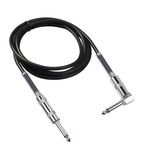 TC048SL Cavo audio per chitarra elettrica da 6,35 mm direttamente al gomito, lunghezza cavo: 3 m