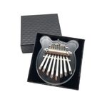 Mini 8 Tone thumb Piano Kalimba Strumenti musicali, confezione regalo (orso acrilico)
