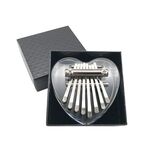 Mini 8 tono thumb Piano Kalimba Strumenti musicali, confezione regalo (cuore acrilico)