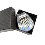 Mini Dazzle Acrylic 8 Tone thumb Piano Kalimba Strumenti musicali (Chinchilla)