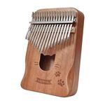 17 tono Acacia Wood Thumb Piano Kalimba Strumenti musicali (caffettiera)