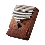 21 Tono Acacia Wood Thumb Piano Kalimba Strumenti musicali (Caffè-renna)