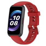 For Keep Band B4 Cinturino per orologio in silicone con superficie lucida da 16 mm (rosso)