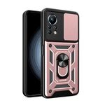 Per Infinix Note 11 4G Custodia per cellulare con design scorrevole per fotocamera (oro rosa)