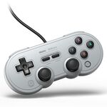 Joystick del gamepad della cablata USB USB 8bitdo SN30 Pro per Swith / Steam / Pc (Grigio)