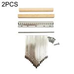 2 PCS 17 Tono Thumb Piano Keys Kalimba Pick Accessori Kit