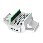 DOBE TYX-0663 Base di raffreddamento multifunzione con caricabatterie a doppia batteria per Xbox Series S