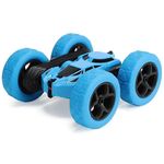 Deformazione degli stunt Telecomando elettrico ad alta velocità Auto a doppia fiato BUK-ROUND Tumbling e Twisting Toy Car (blu)