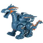 Elettrico meccanico Dinosauro Giocattolo simulazione giocattolo animale Sound multifunzionale e giocattolo leggero, Stile: Spray-Blue