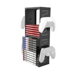 Staffa di archiviazione multifunzione IPLAY per scheda Gamepad e disco per PS4 / PS5 / XBOX / Switch (nero)