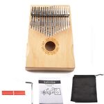 17-tono thumb Piano Kalimba principianti Introduzione Pianoforte dita, Colore: kit di legno