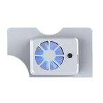 DOBEBaseHostventola di raffreddamentocon luce bluperinterruttoreOLED(bianco)