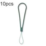 Corda per mano anti-perdita con cordino per telefono cellulare con motivo in silicone da 10 pezzi (verde notte scuro)