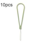 Corda anti-perdita per cordino per telefono cellulare con motivo in silicone da 10 pezzi (verde Matcha)