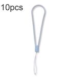 Corda per mano anti-perdita con cordino per telefono cellulare con motivo in silicone da 10 pezzi (viola poco profondo)