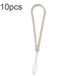 Corda per mano anti-perdita con cordino per telefono cellulare con motivo in silicone da 10 pezzi (rosa sabbia)