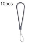 Corda per mano anti-perdita con cordino per telefono cellulare con motivo in silicone da 10 pezzi (grigio lavanda)